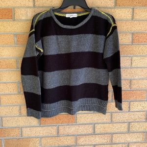Black & gray striped sweater